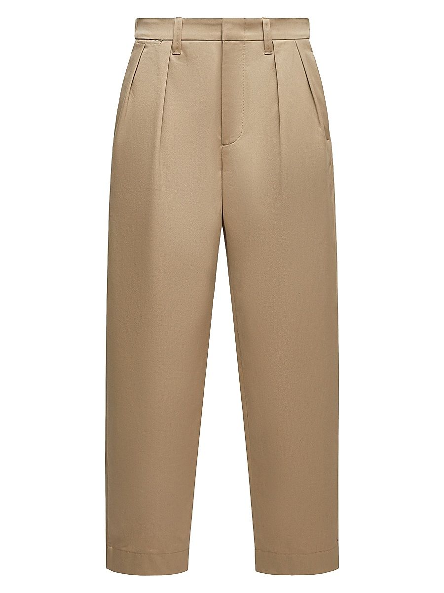 Men's Pants in Cotton Gabardine - Beige - Size Large