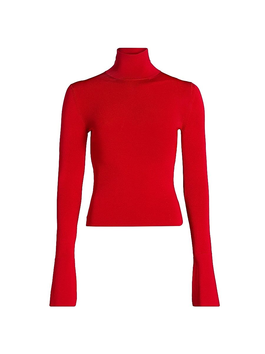 Women's The Dawson Turtleneck Top - Red - Size XS