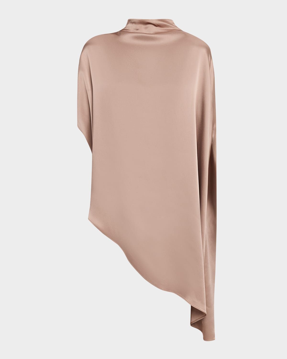 Satin Asymmetric Cape Top