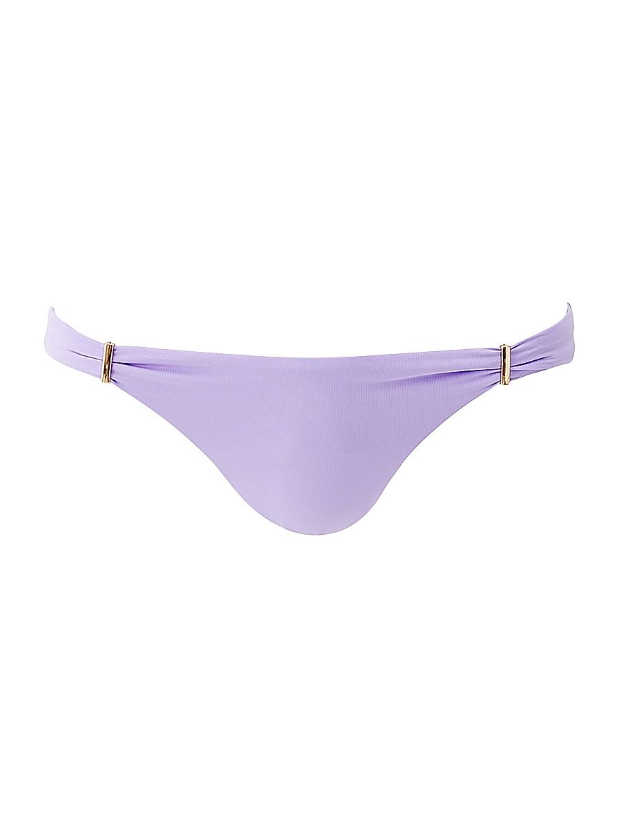 Women's Martinique Bar Detail Hipster Bikini Bottom - Lavender - Size 12
