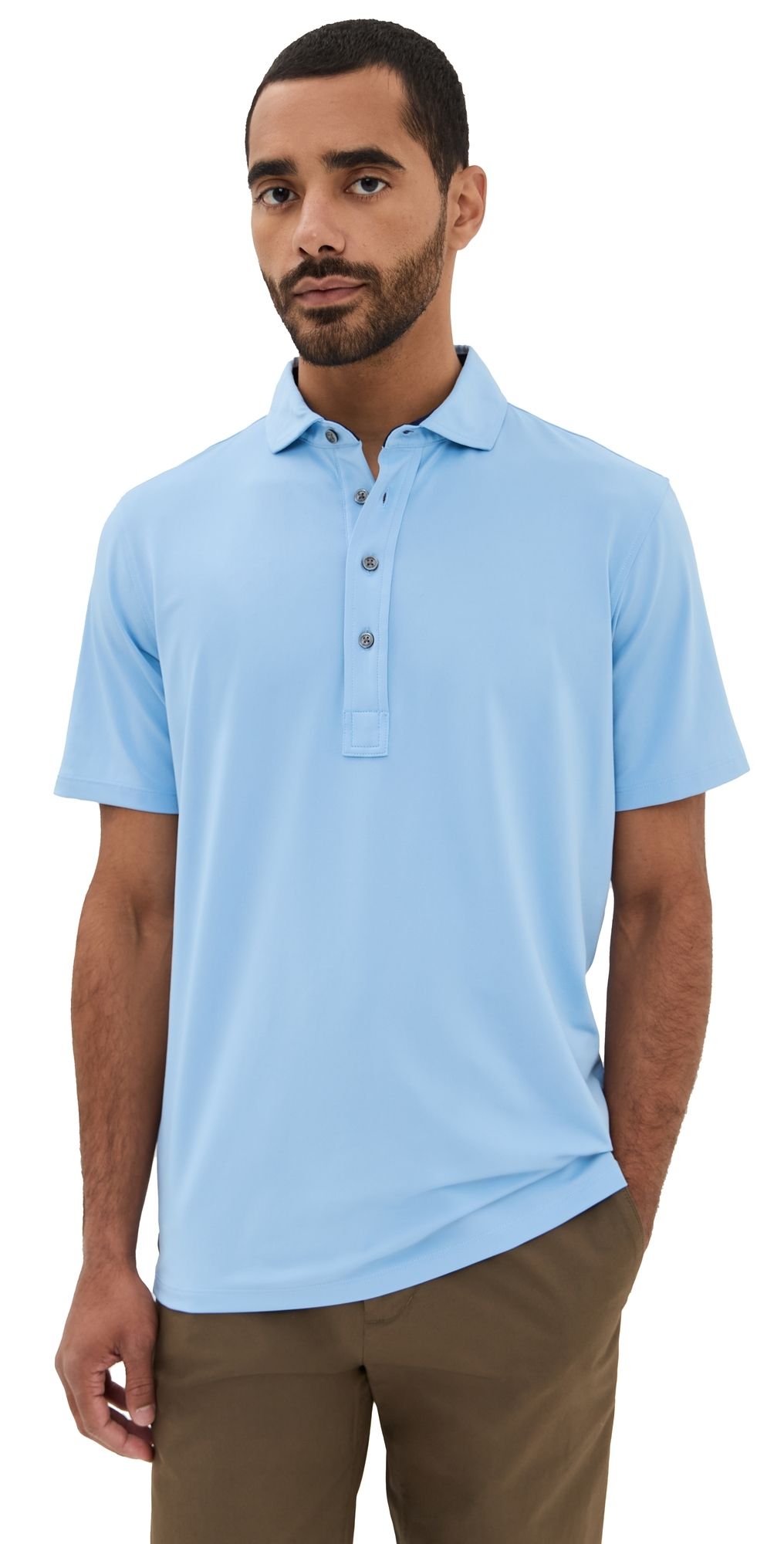 Greyson Tala Lightweight Airflow Jersey Polo Wolf Blue XL
