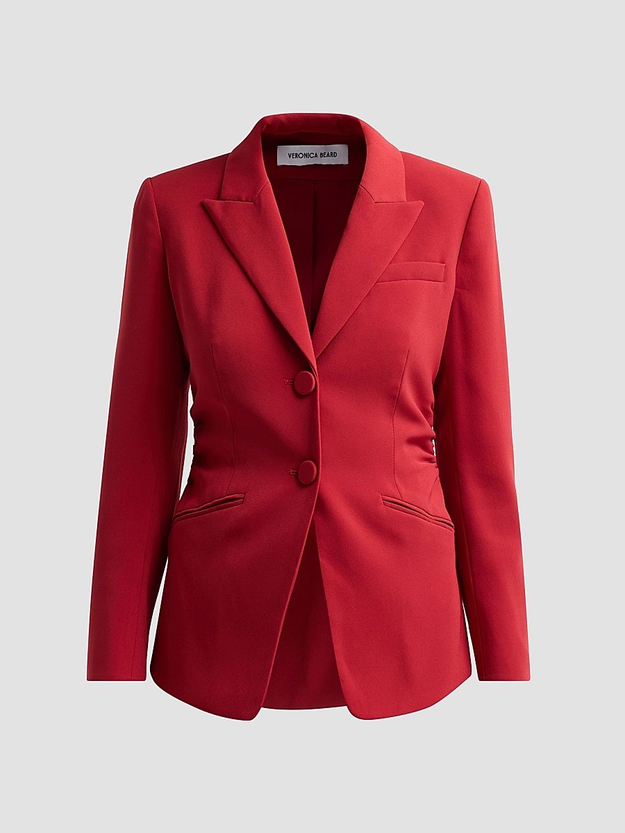 Veronica Beard Women's Celyn Jacket - Cardinal Red - Size 16