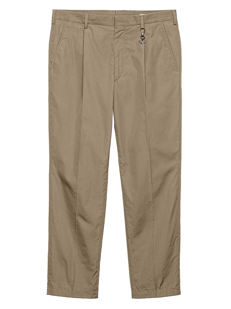 Men's Cotton Pants with Key Ring - Grey - Size 36