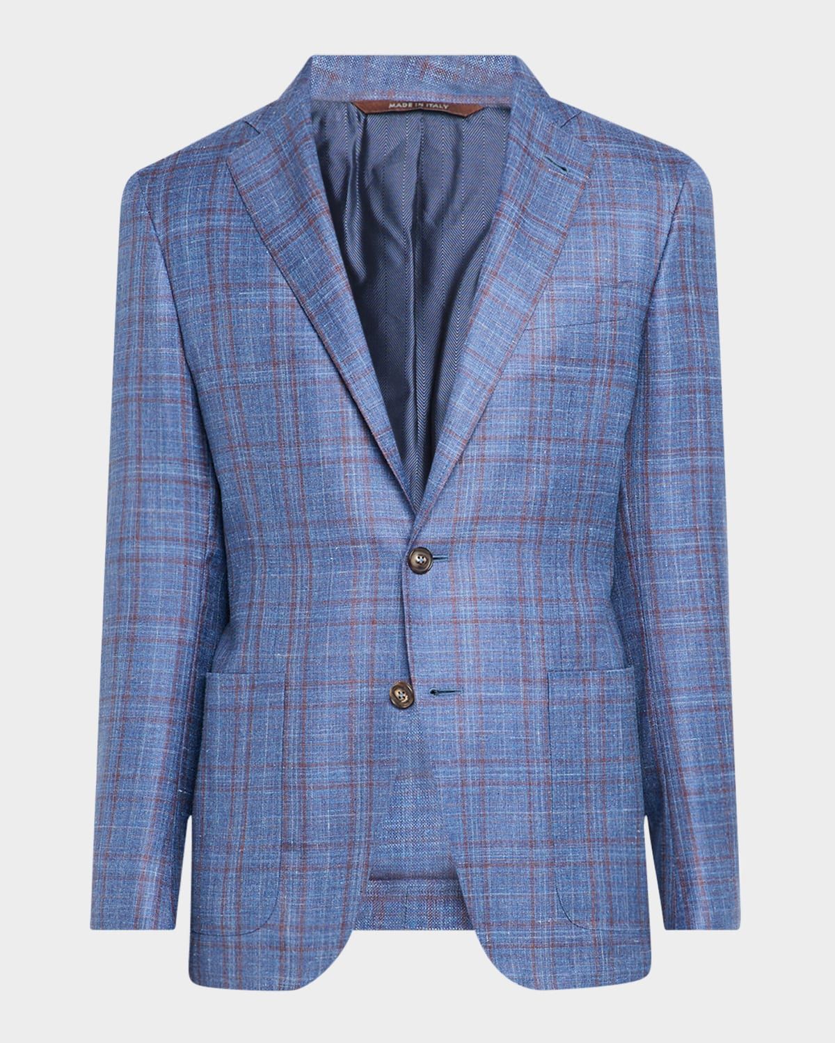 Men & apos;s Check Single-Breasted Sport Coat