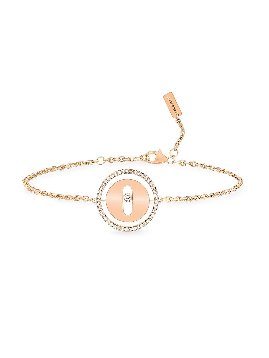 Women's Lucky Move PM 18K Rose Gold & Diamond Bracelet - Pink Gold