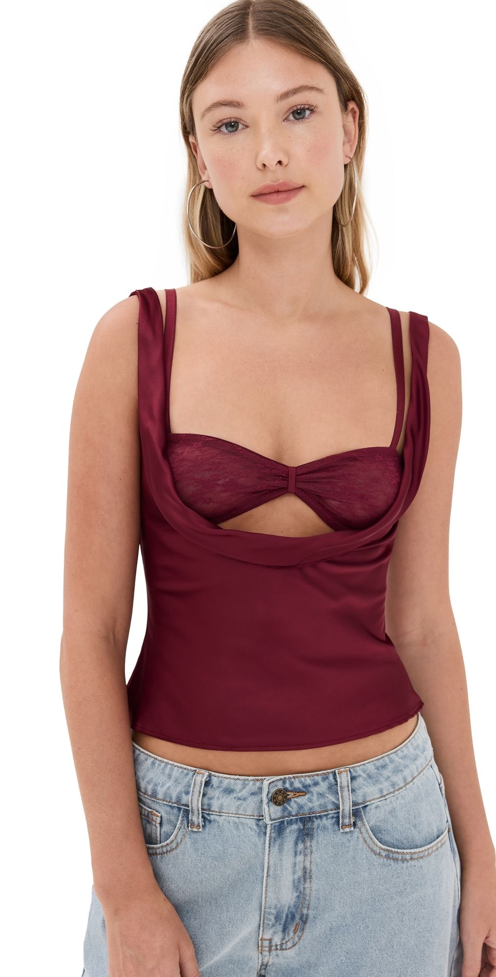 Lioness Delilah Top Burgundy M