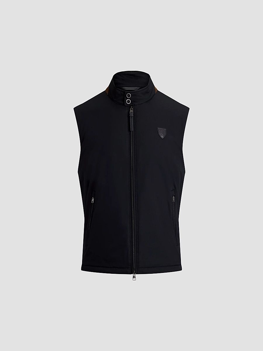 Men's The Abottson Gabardine Vest - Polo Black - Size XXL