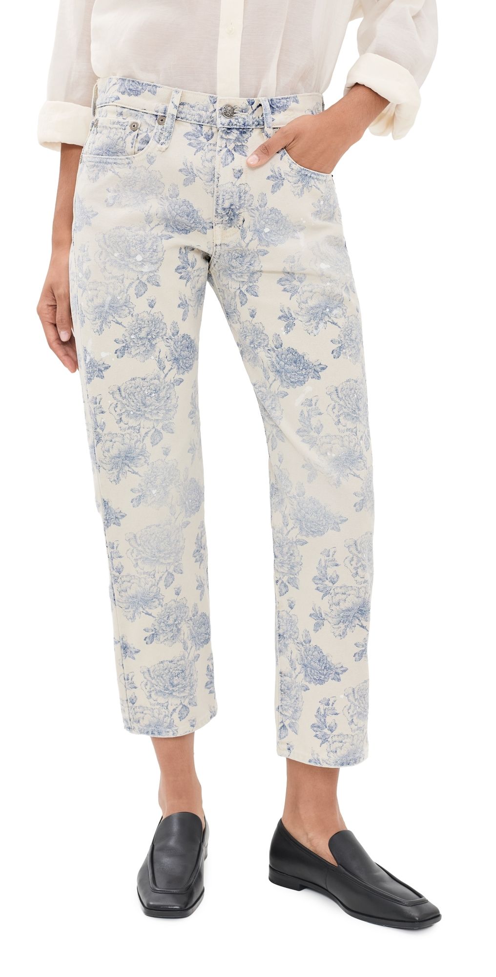 R13 Boyfriend Jeans DUSTBLOOM INDIGO 23