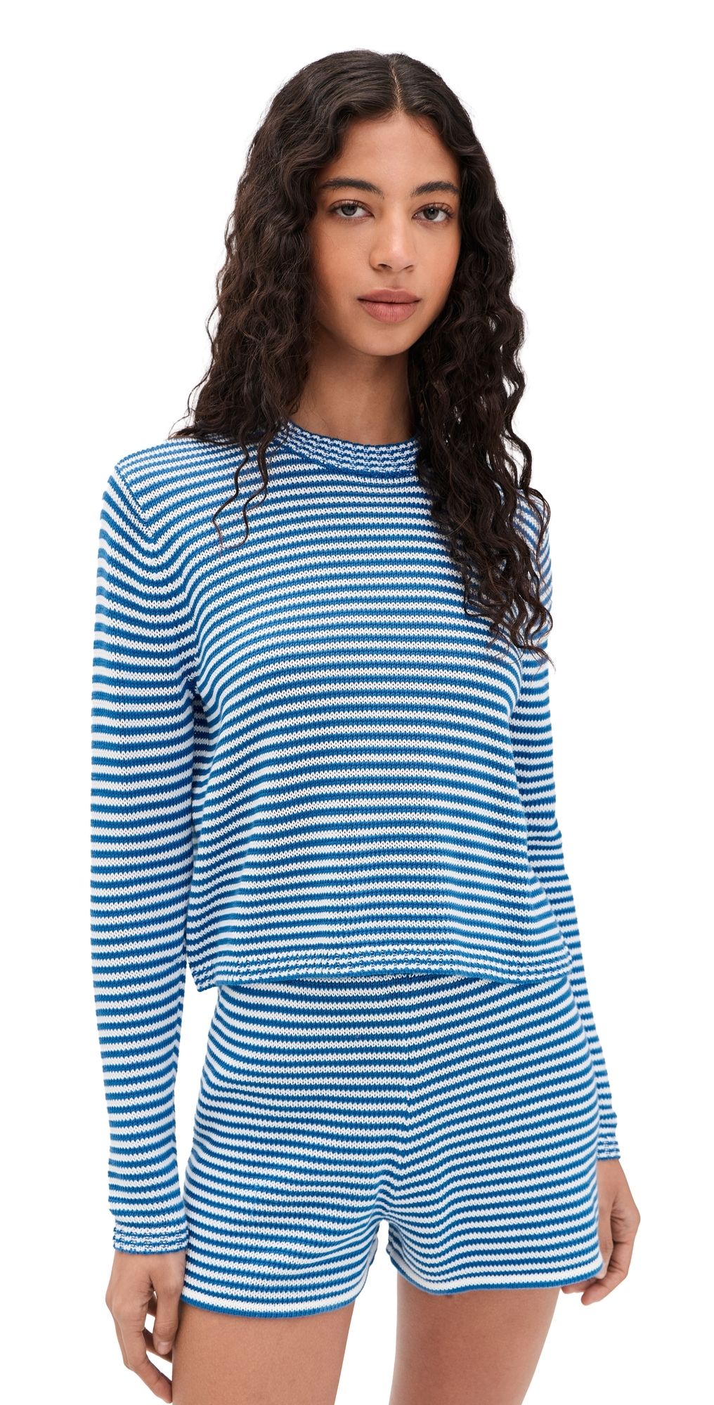 KULE The Peyton Sweater Royal/White XL