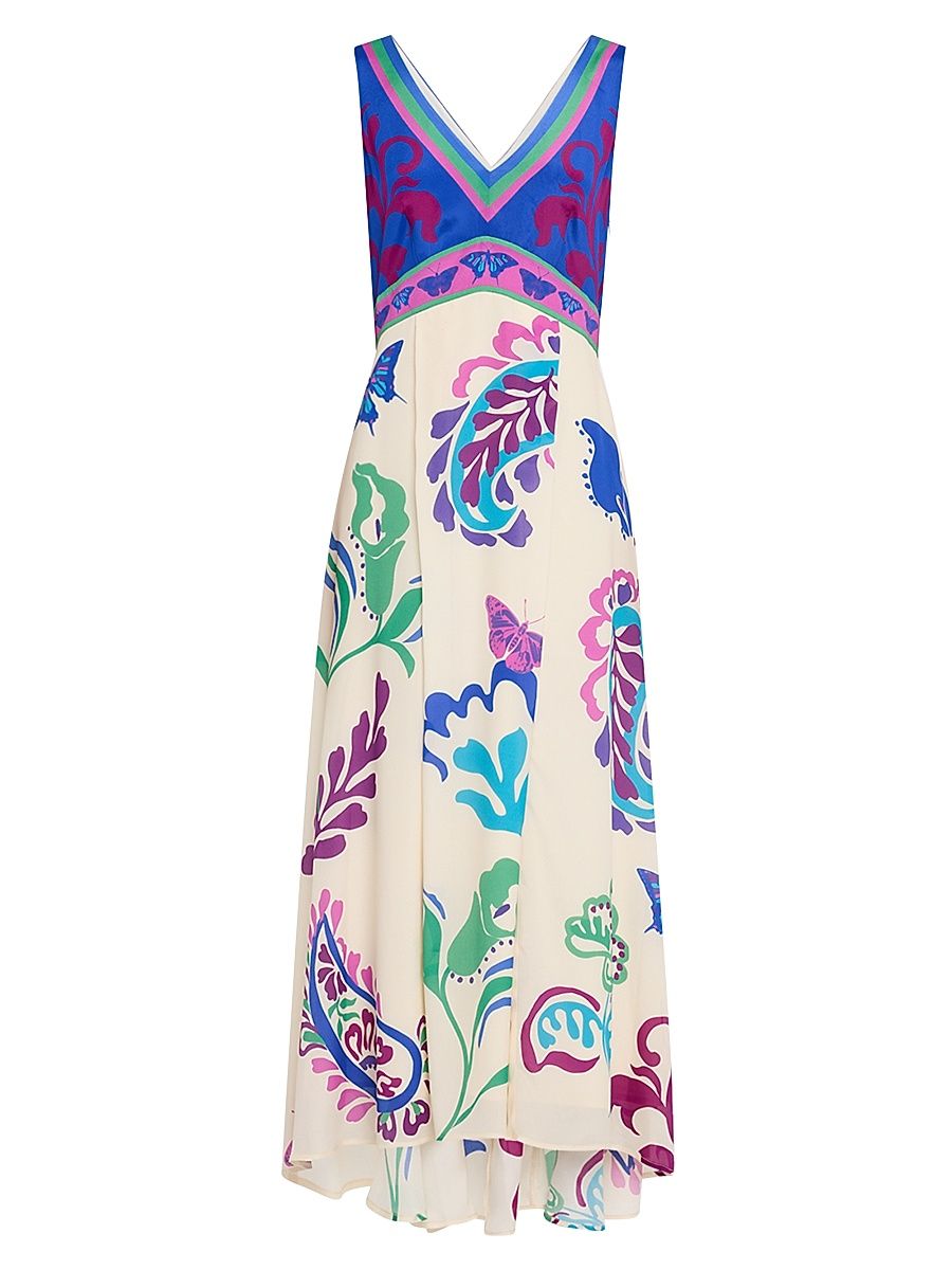 Women's Lottie Sleeveless Floral-Print Maxi Dress - Size XL