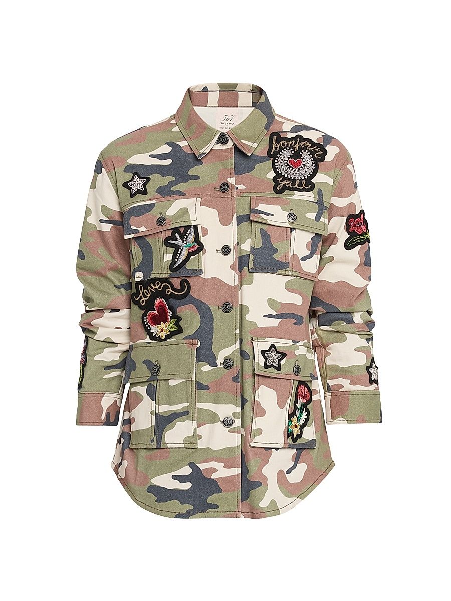 Women's Western Camouflage Overshirt - Classic Multi - Size XS