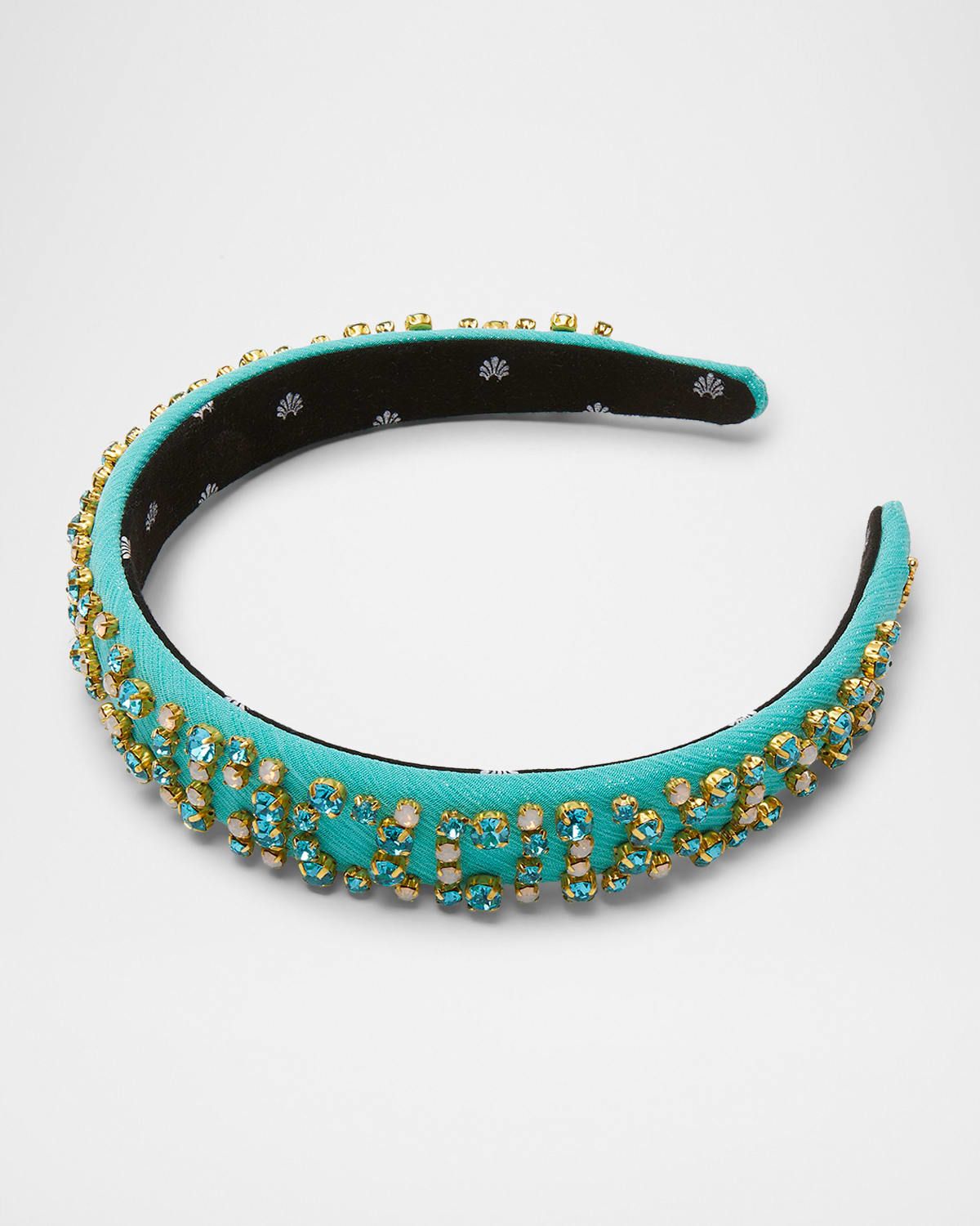 Charlotte Crystal-Embellished Headband