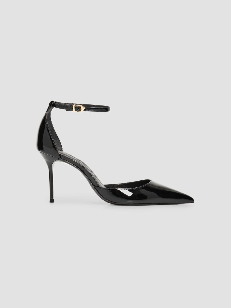 Schutz Women's Paloma 90MM Patent Leather Pumps - Black - Size 11