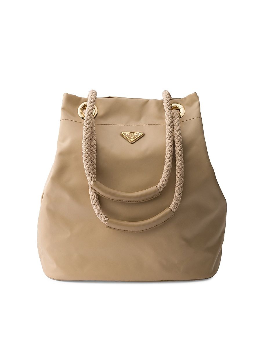Women's Mariner Large Re-Nylon Bucket Bag - Light Brown