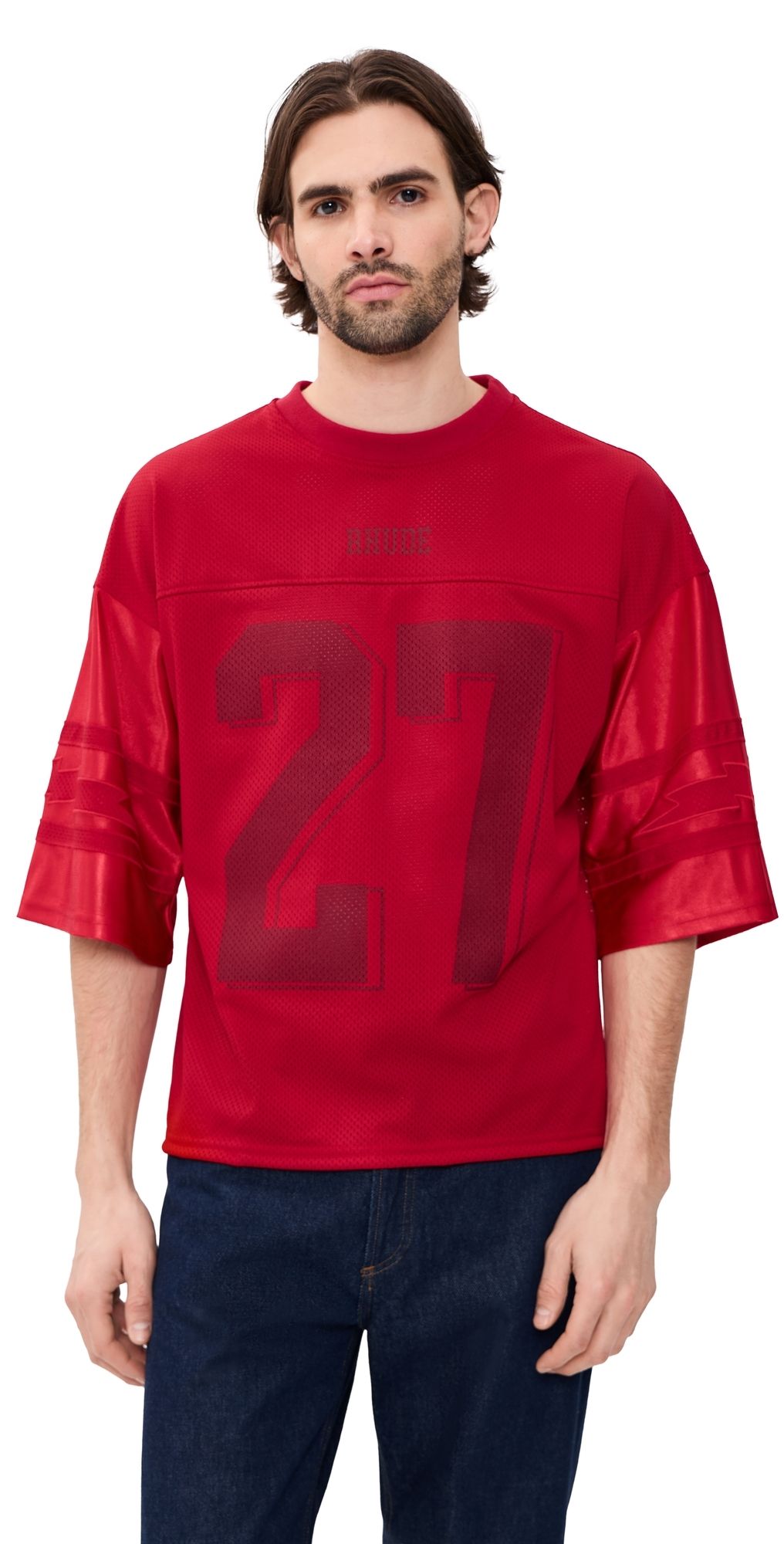 Rhude Lightning Football Jersey Red XXL