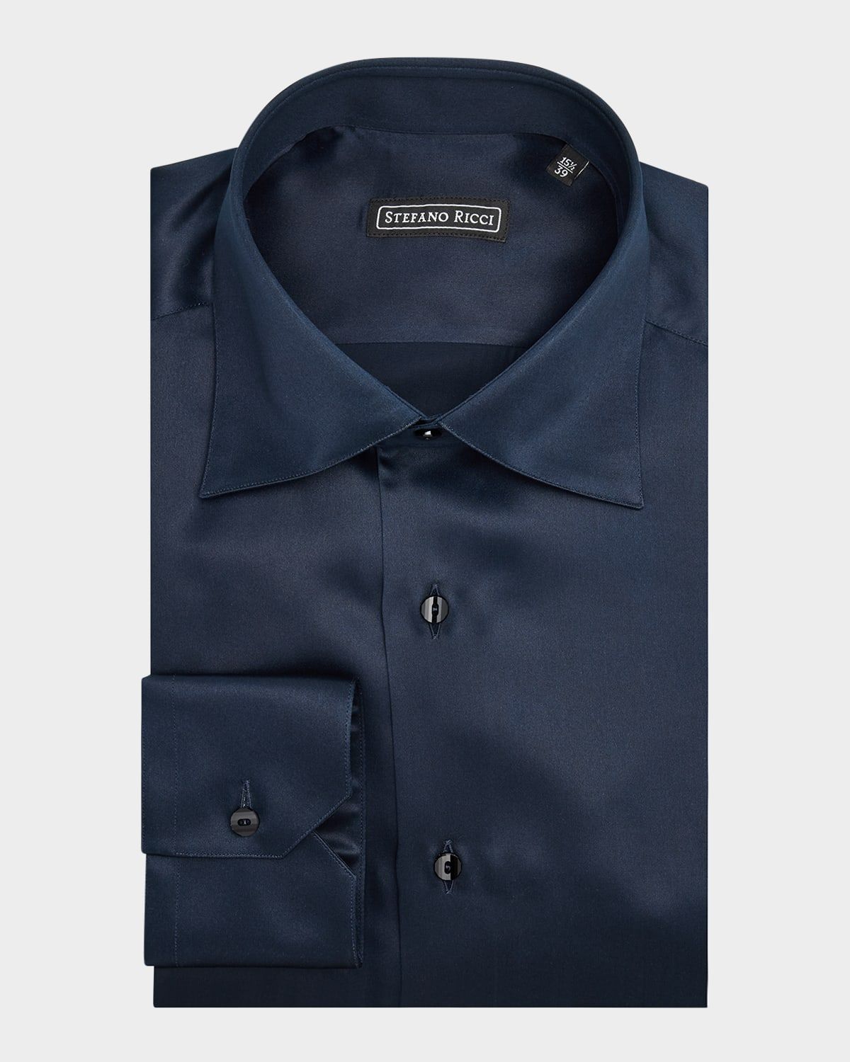 Men & apos;s Silk Point Collar Dress Shirt