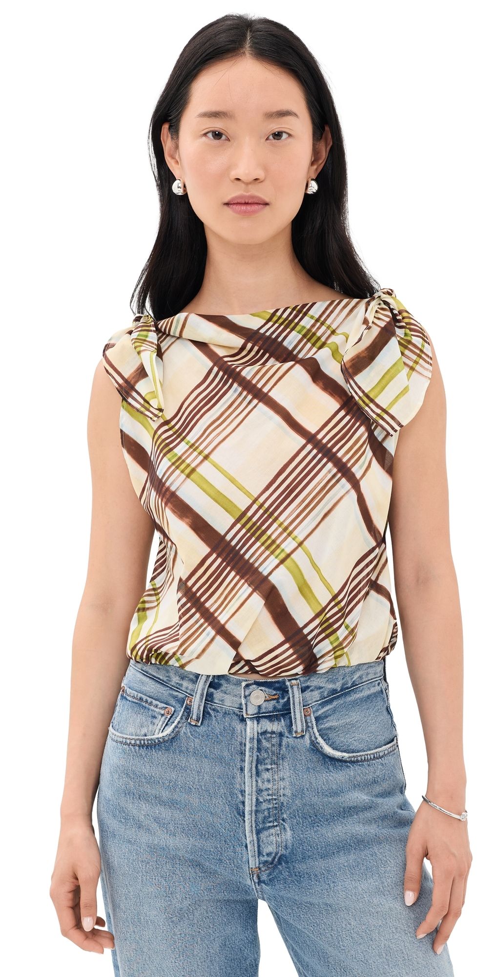 A. L.C. Dylan Top Butter/Ganache XL