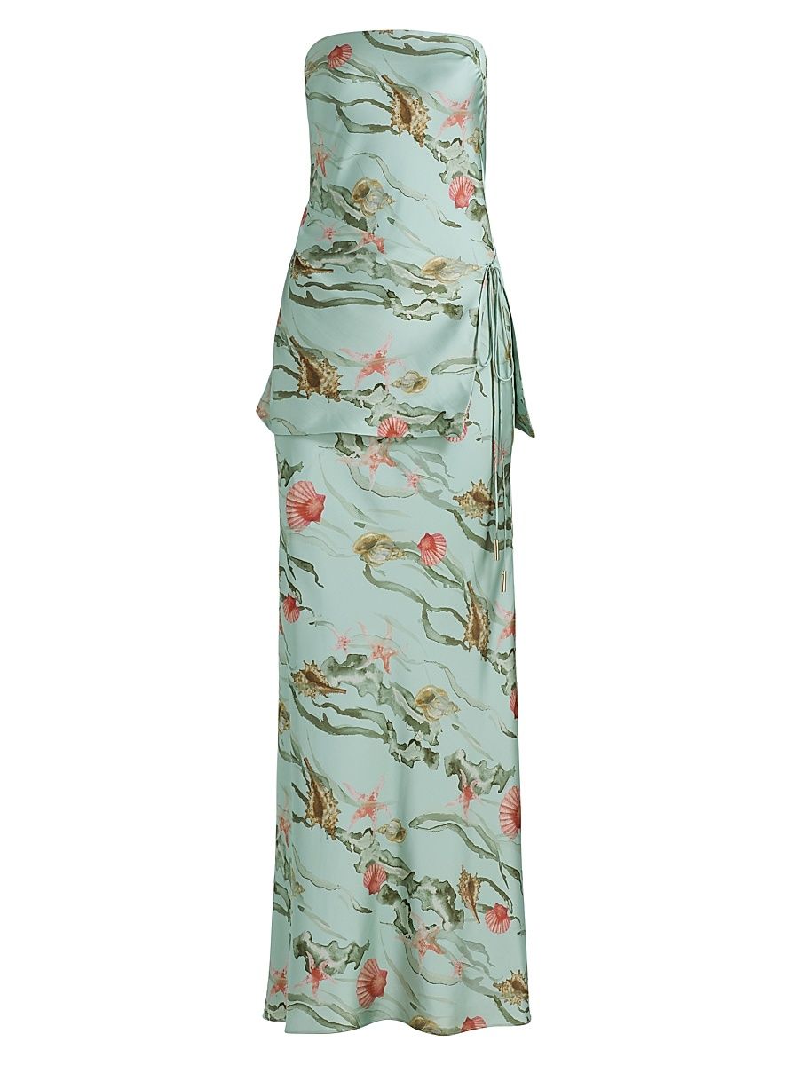 Women's Ever Tiered Maxi Dress - Tidal Mosaic - Size 0
