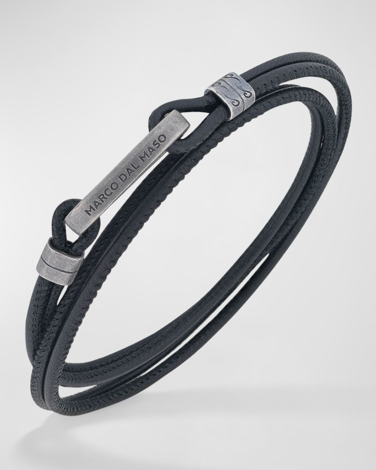 Men & apos;s Lash Multi Wrap Smooth Leather Bracelet