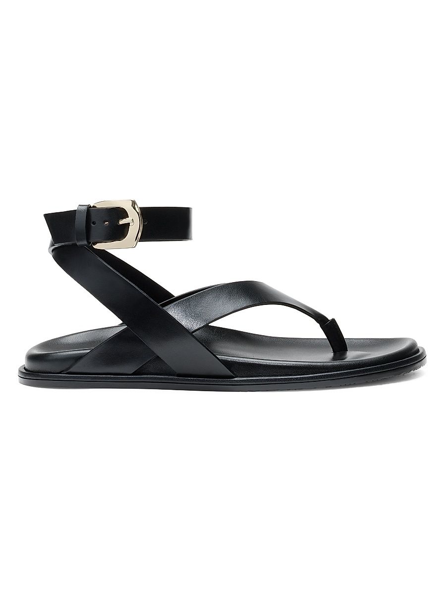 Women's Marykate Leather Sandals - Black - Size 9