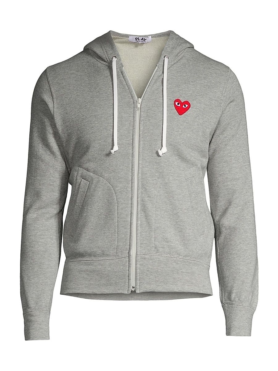 Women's Play Zip Hooded Sweater - Grey - Size XS