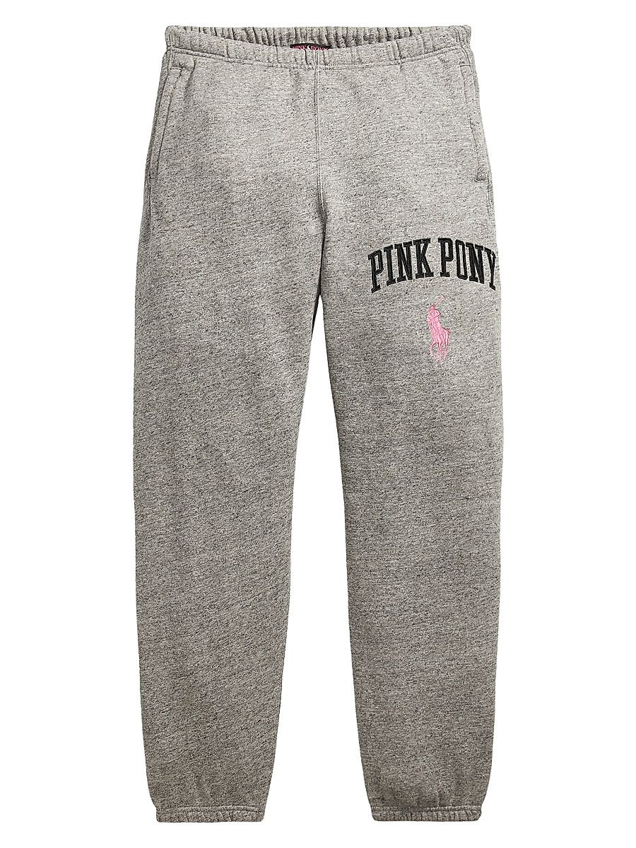 Women's Pink Pony Fleece Sweatpants - Heather - Size XS