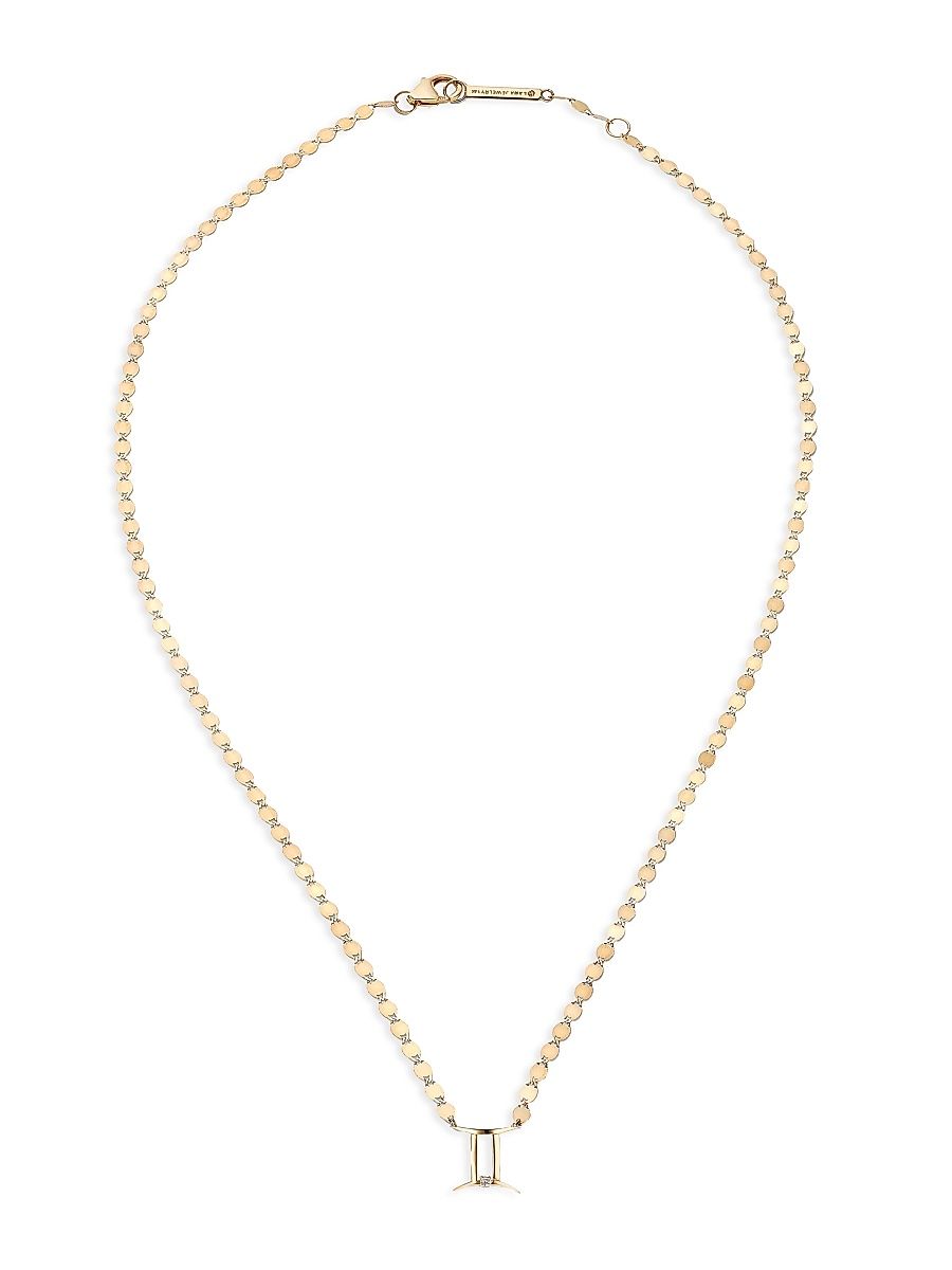 Women's Twenty 14K Gold & Diamond Gemini Necklace
