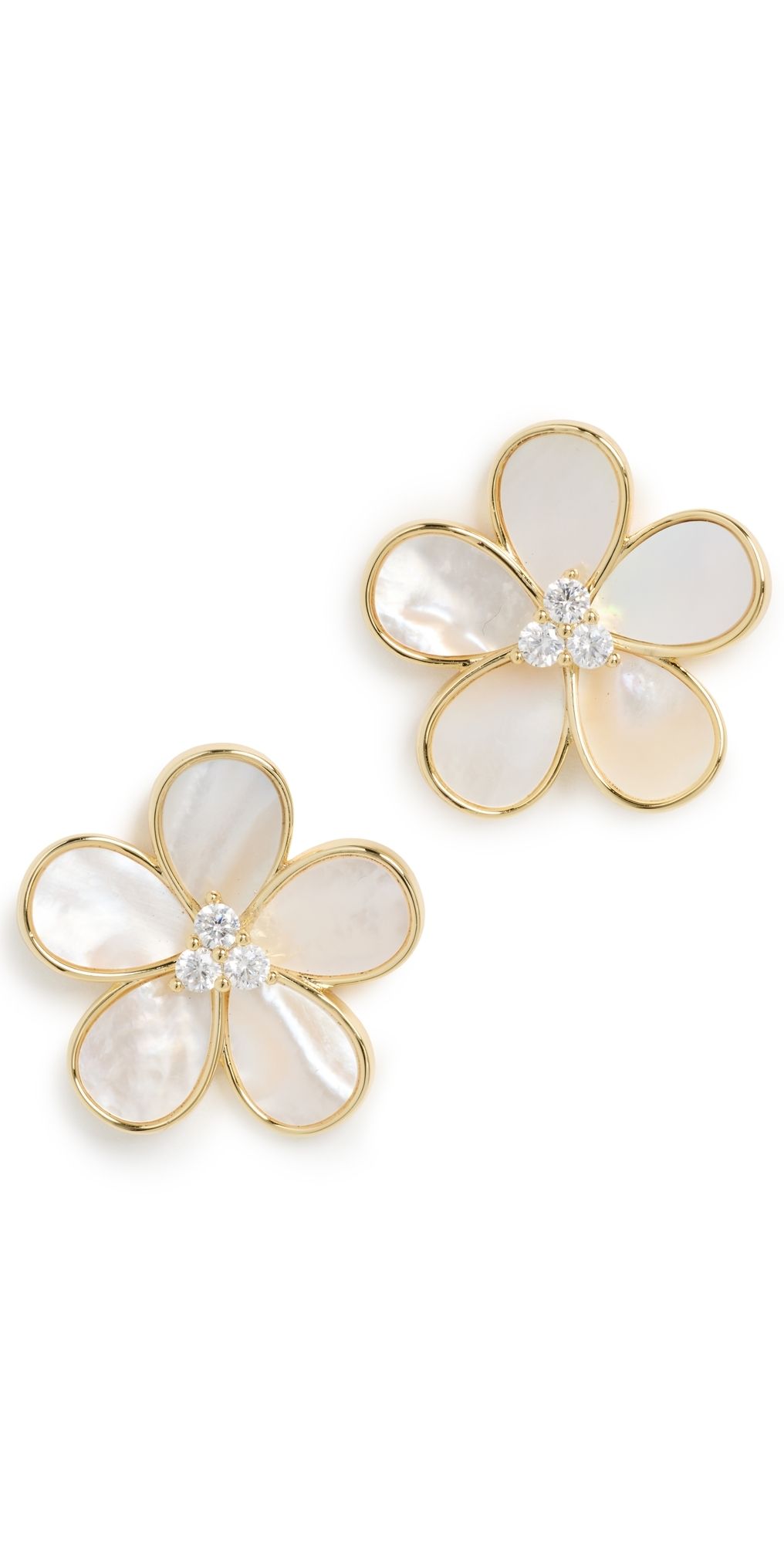 SHASHI Jardin Nacr Earrings Pearl One Size