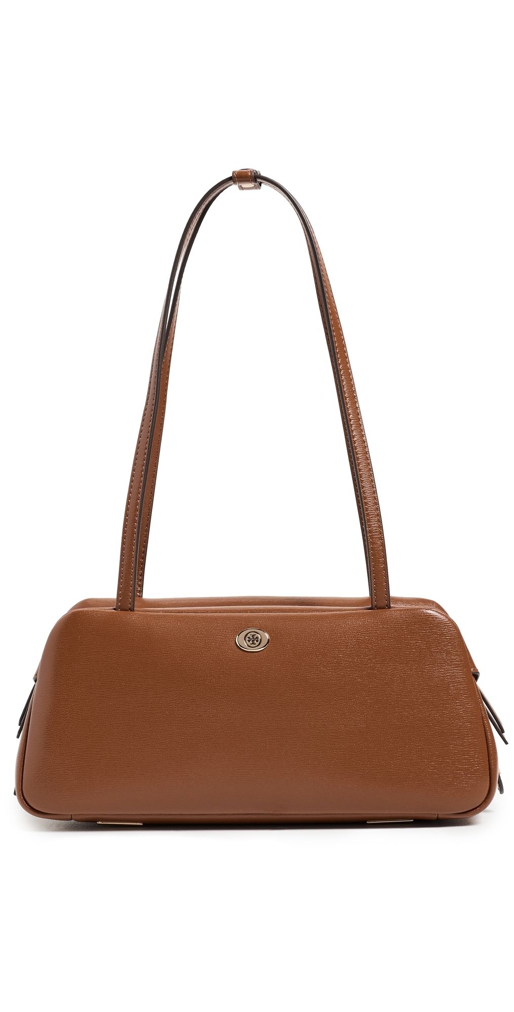 Tory Burch Robinson Satchel Shoulder Bag Aged Tan One Size