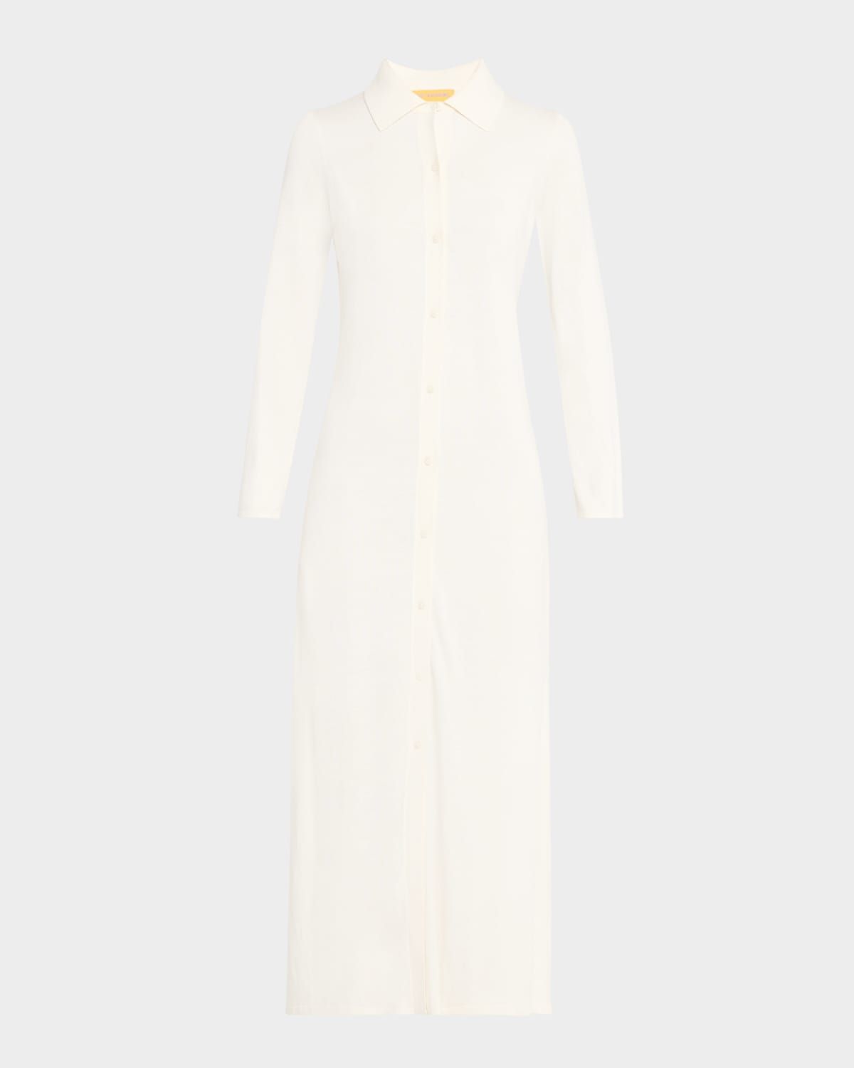 Showtime Silk-Linen Maxi Shirtdress
