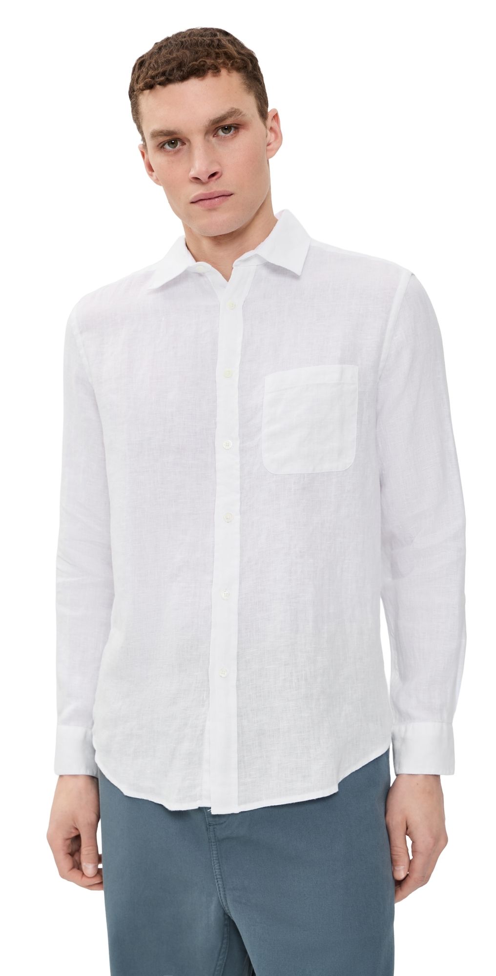 Portuguese Flannel Linen Shirt White S