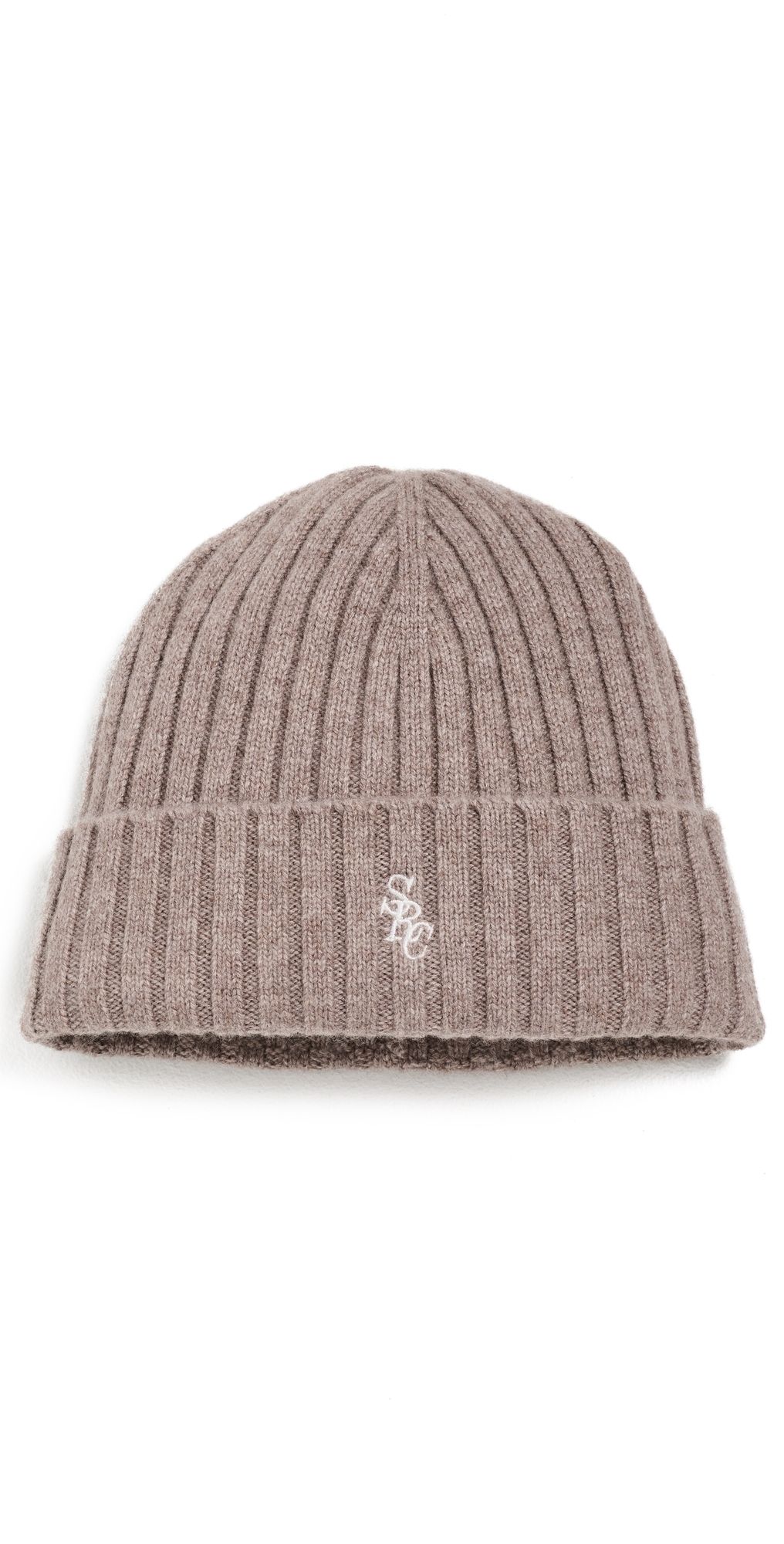 Sporty & Rich SRC Cashmere Beanie Tapioca One Size