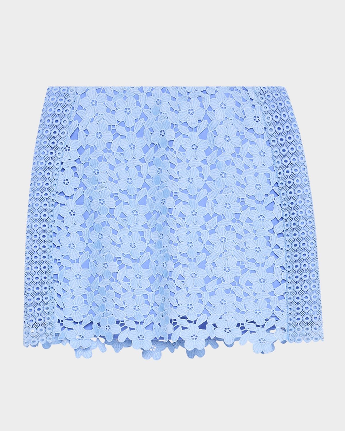 Laura Floral & Geometric Lace Mini Skirt
