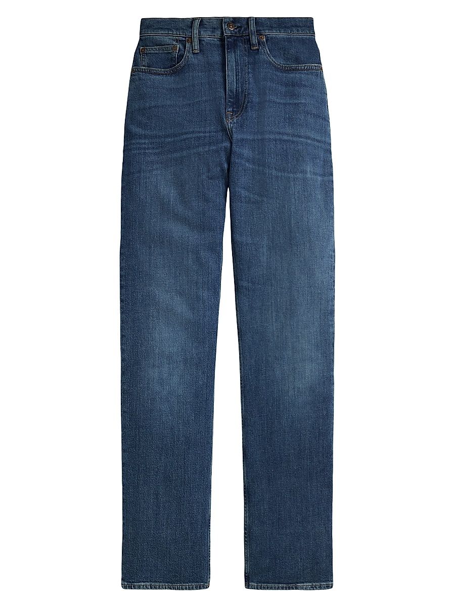 Women's High-Rise Straight-Leg Jeans - Telesto Wash - Size 32