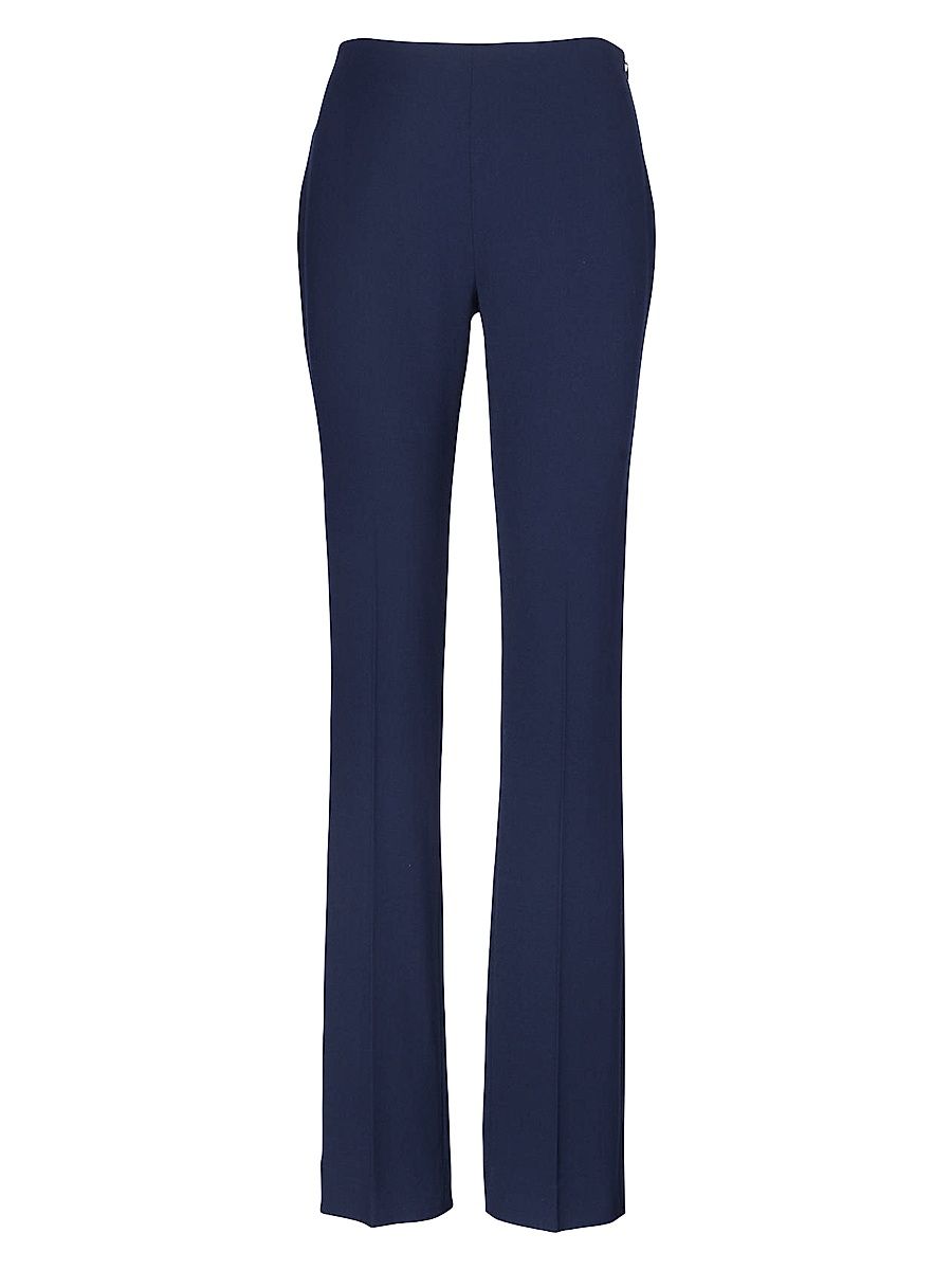 Women's Alandra Stretch-Wool Pants - Navy - Size 8