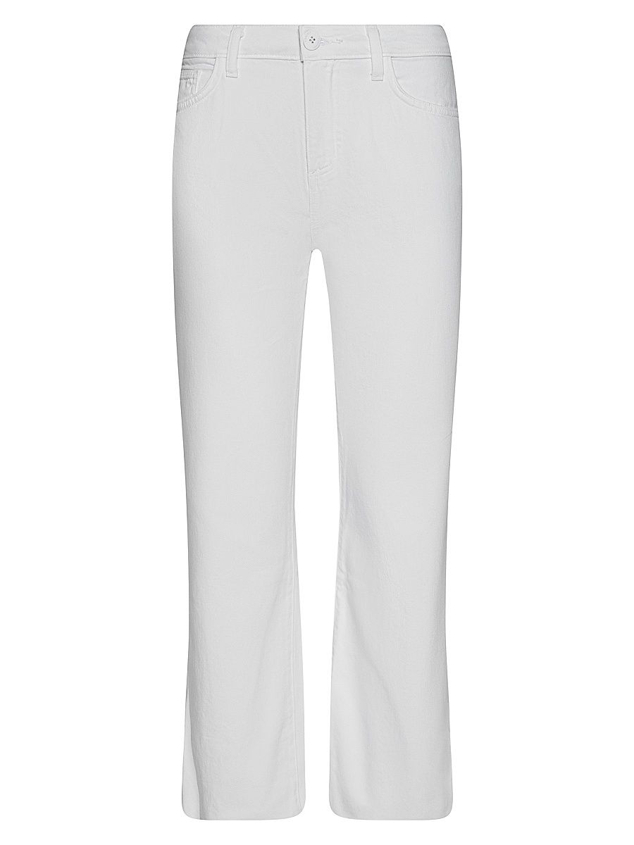 Women's Wanda High-Rise Crop Wide-Leg Jeans - Blanc - Size 30