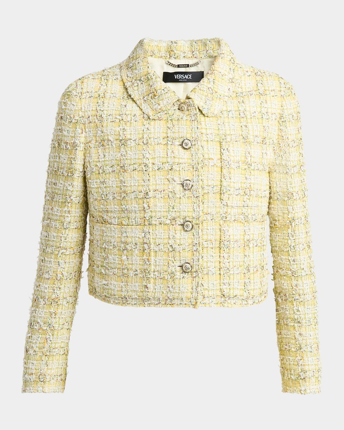 Fancy Tweed Crop Informal Jacket