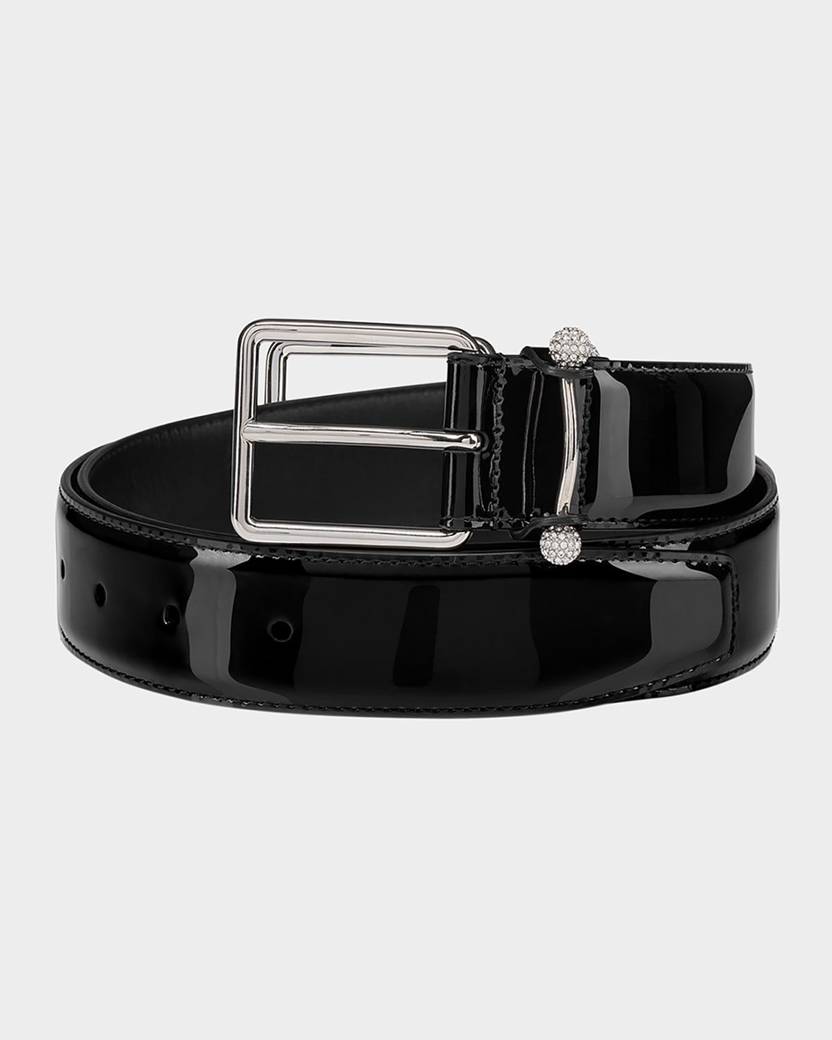 Men & apos;s Chambeliss Night Strass Patent Leather Belt