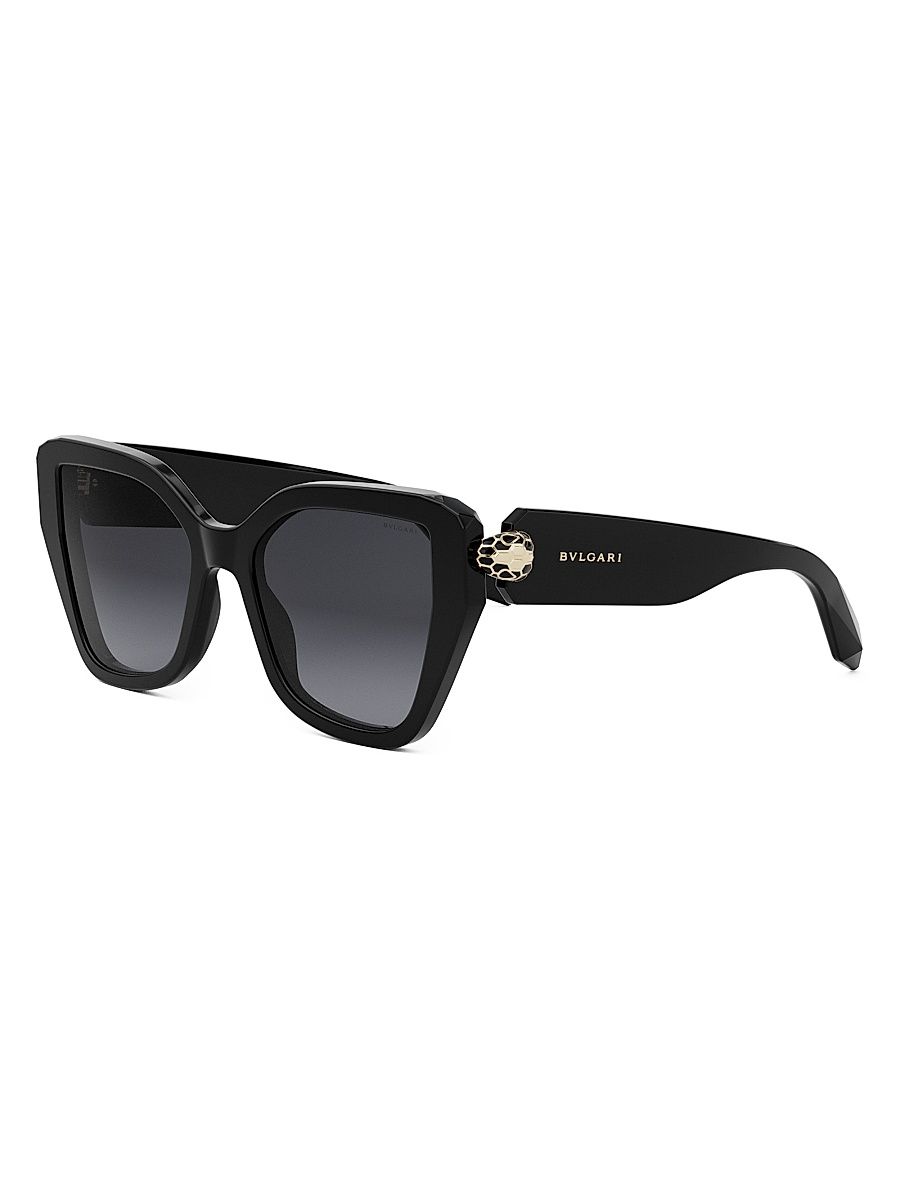 Women's Serpenti 53MM Butterfly Sunglasses - Gradient Black