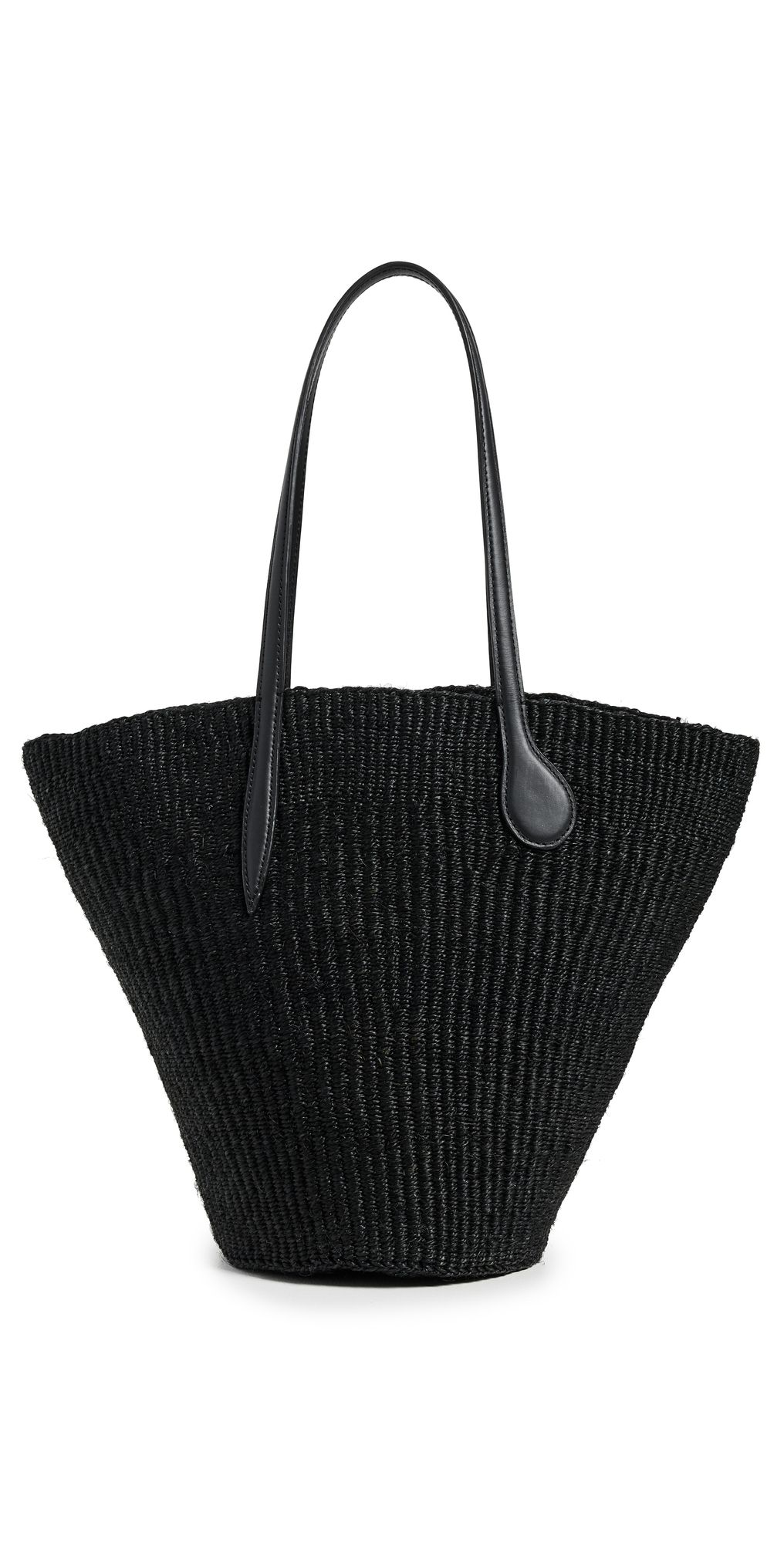 Liffner Straw Basket Bag Black One Size