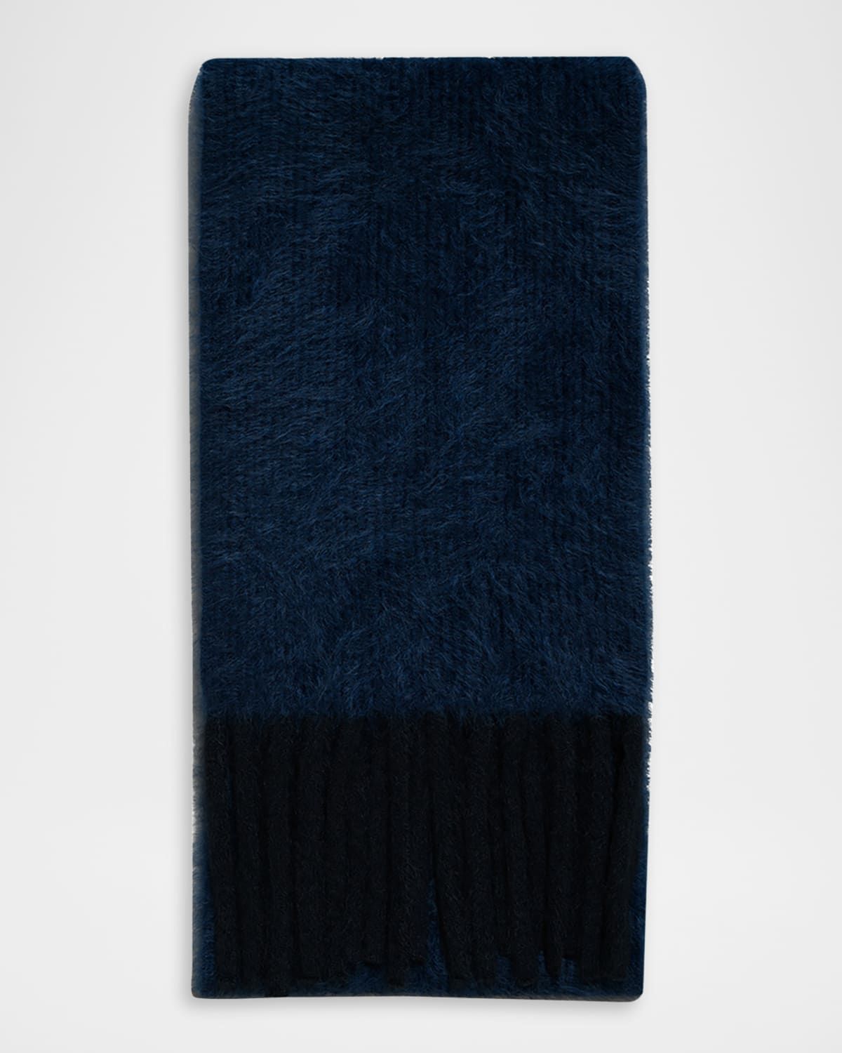 Cloud Cashmere Rib Fringe Scarf