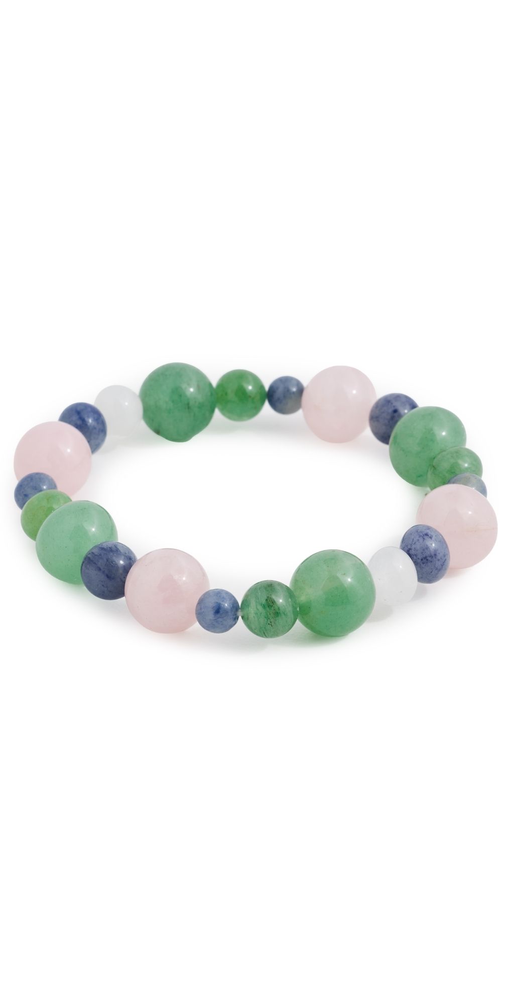 JIA JIA Rose Quartz Aventurine Orbit Bracelet Blue/Green/Pink One Size