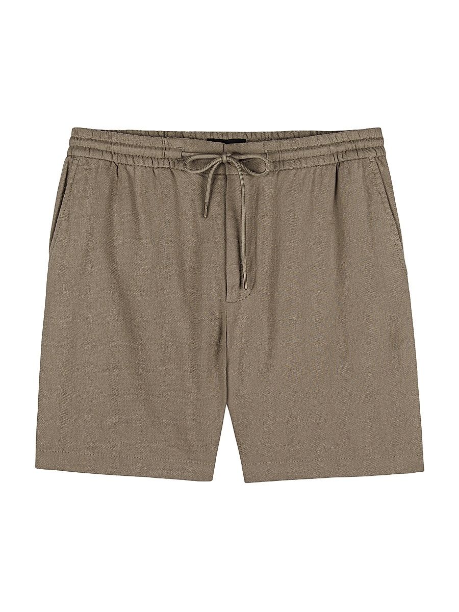 Men's Archer 6-Barley Cotton-Linen Drawstring Shorts - Barley - Size XXL