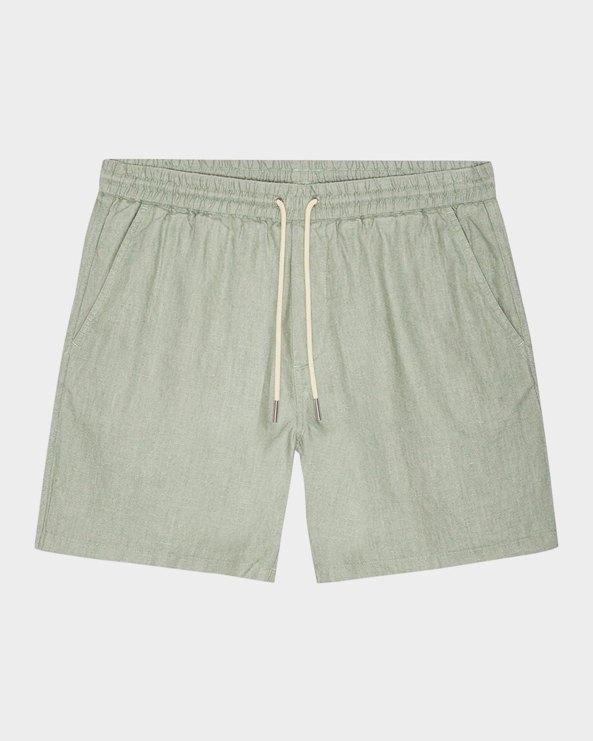 Men & apos;s Gregor Drawstring Linen Shorts