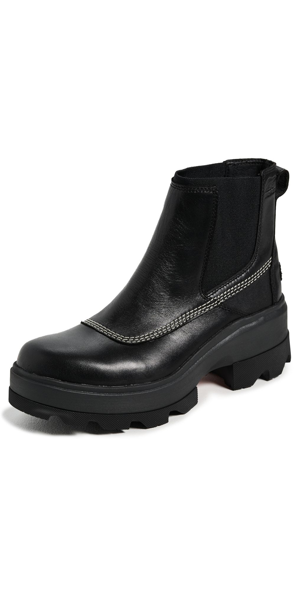 Sorel Joan Chelsea Boots Black/Bleached Ceramic 10