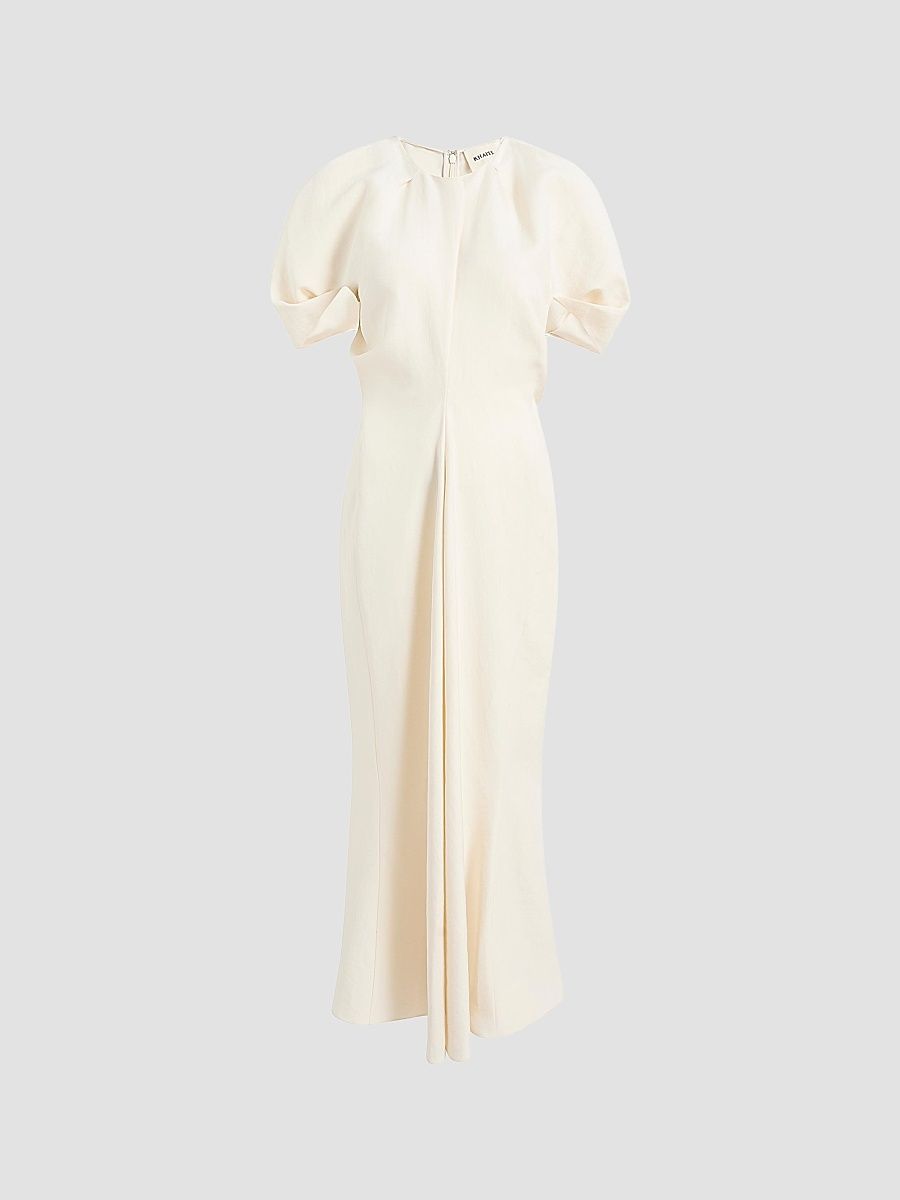 Women's Ria Linen-Blend Maxi Dress - Cream - Size 8