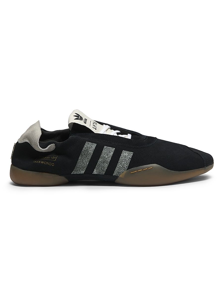 Men's adidas x SFTM Taekwondo Mei Suede Low-Top Sneakers - Black - Size 12