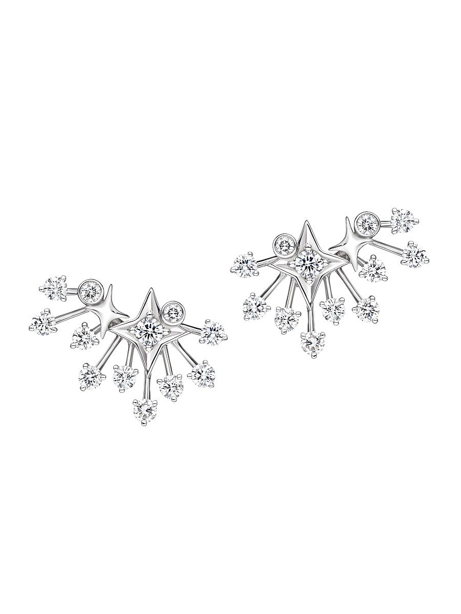 Women's Luminus 18K White Gold & 1.43 TCW Diamond Stud Earrings - White Gold