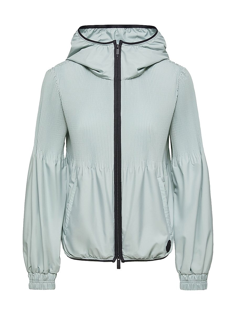 Women's Anemone Jacket with Pleats - Aqua Green - Size Medium