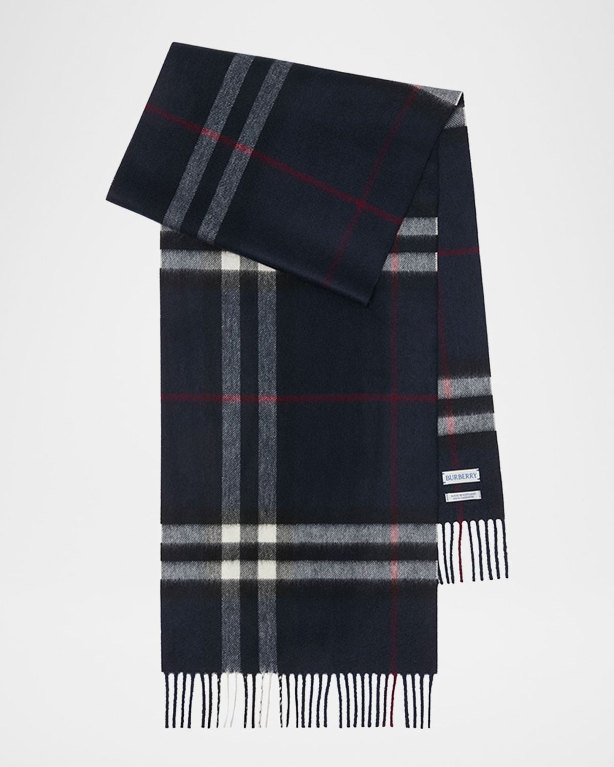 Men & apos;s Cashmere Giant Check Scarf